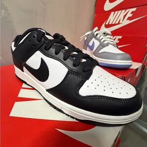 W Nike Dunk Low Pandas Black and White Sneakers